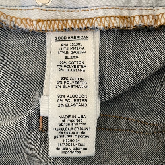 Good American Good Legs Jeans Blue 004 Size 18 High Rise Skinny Kardashian - Picture 13 of 15